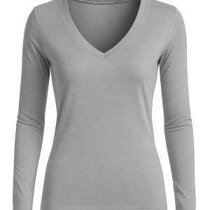 Women's Comfortable Full Sleeve V-Neck T-Shirt