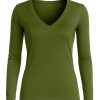 Women's Comfortable Full Sleeve V-Neck T-Shirt
