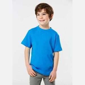 Medium Blue Short Sleeve Kids T-Shirt