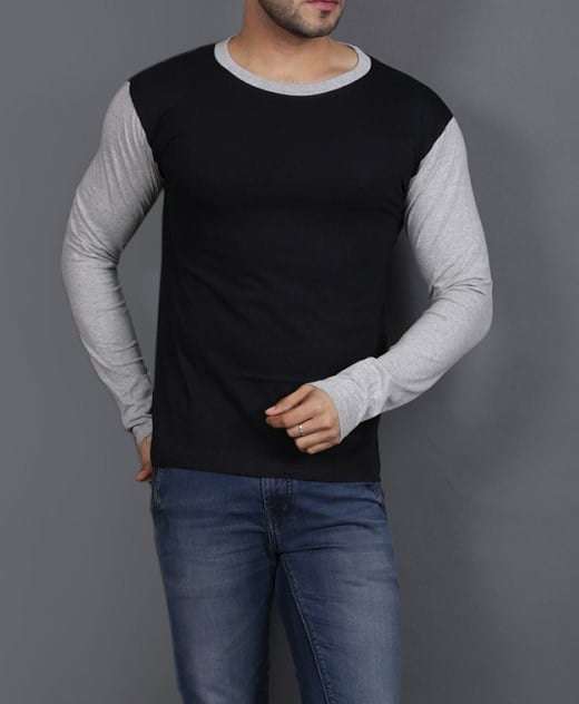 black-grey-round-neck-full-sleeve-t-shirt