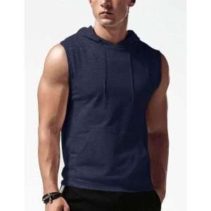 Quality Gym Pocket Hoodie For Men