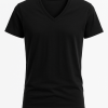 Men Basic Half Sleeve V-neck T-shirt