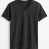Men Basic Half Sleeve V-neck T-shirt