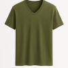 Men Basic Half Sleeve V-neck T-shirt
