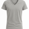 Men Basic Half Sleeve V-neck T-shirt