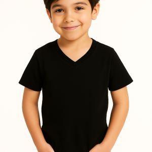 Boys Half Sleeve V-Neck T-Shirt