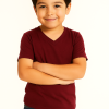 Boys Half Sleeve V-Neck T-Shirt