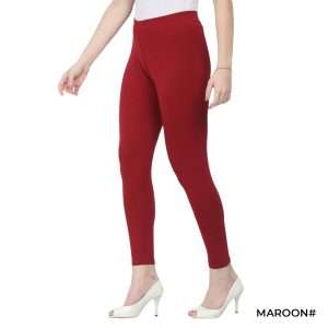 Maroon Color Leggings for Women