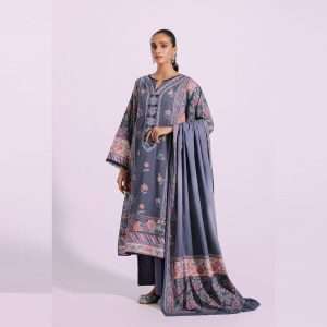 Pakistani Printed Unstitched Lawn 03Piece