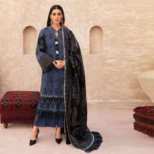 Pakistani Unstitched Embroidered Suit 3piece