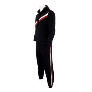 Black Side Striped Tracksuit For Men