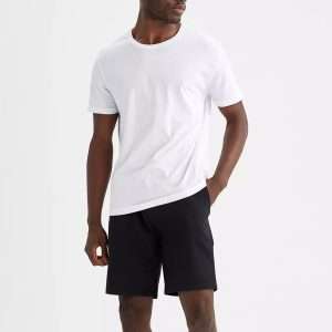 Men’s T-Shirt & Shorts Set in White