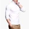 Turtleneck Long Sleeve T-Shirts for Men