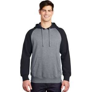 Charcoal Colour Raglan Hoodie