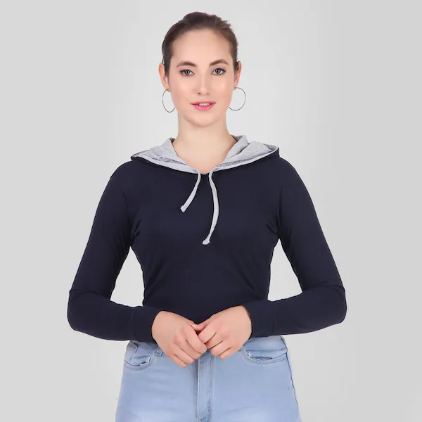 Pullover Cropped Hoodie